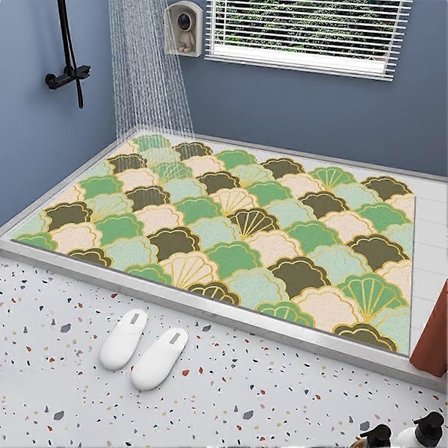 Liukumaton suihkumatto kylpyhuoneen lattialle, kylpyhuoneen märille suihkutiloille, homeenesto