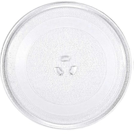 Roterende flat tallerken for mikrobølgeovn, glass, 25,5 cm, transparent [HK]