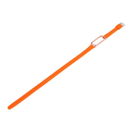 Metallspänne Skal Långt Silikon Armband Armband för Xiaomi Smart Armband 3/4 (Orange)