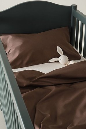 Jotex - Mini Sengesæt Krybbe Kaffe - ZACK - Køb Sengetøj til børn hos Jotex