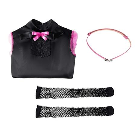 Ula Cosplay Anime Count Fabulous Monster Puku - Draculaura Cosplay -mekko Halloween-karnevaaliasu Roolipeliasu black XXS