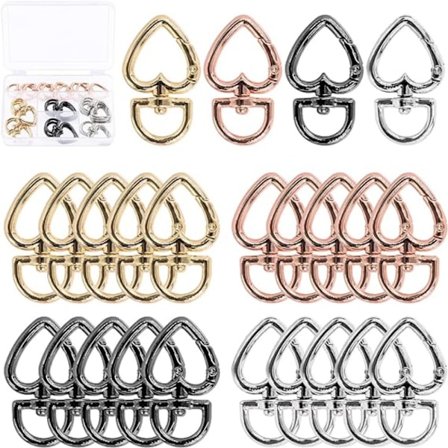 Metalspænde Peach Hjertespænde Kærlighedsspænde