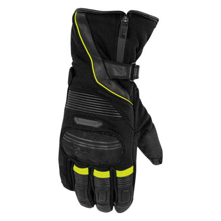 Guanti Moto Rusty Stitches Cole Nero/Giallo Fluo L