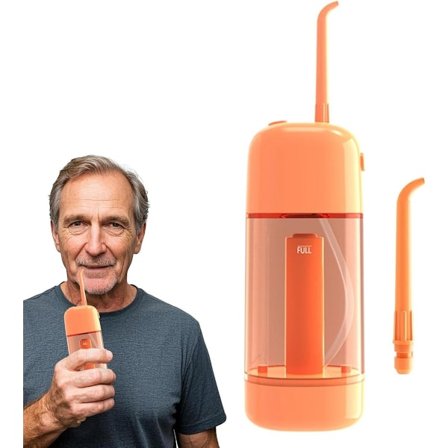 Tannvann Flosser, Oral Irrigator Verktøy, 14x5.5cm Autentisk Elektrisk Vanntett Renser, Tann- og Gummipleie
