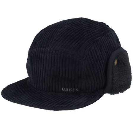 Barts - Svart 5panel Keps - Rayner Cap Black Earflap 5-Panel @ Hatstore