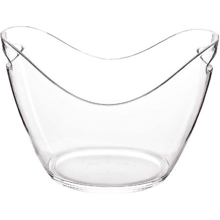 Ishink, 4 liters plastbehållare för drycker och fester, perfekt för vin, champagne, öl