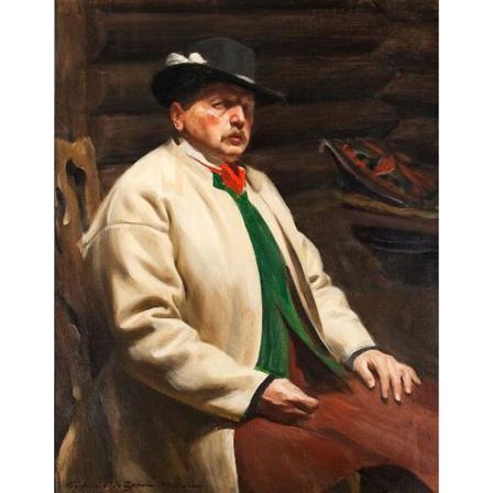 Self Portrait With Model, 1896 Anders Zorn Brun