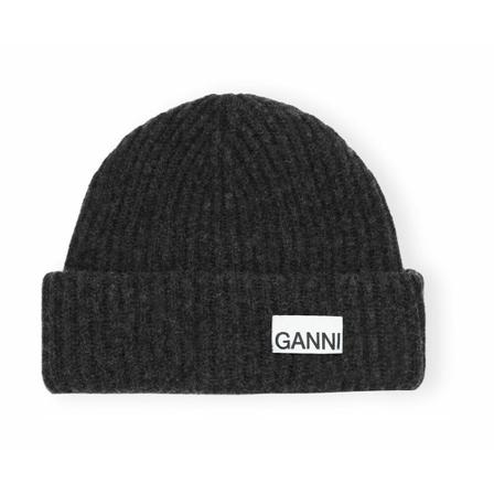 Ganni, Beanies Zwart, Dames, Maat:ONE Size
