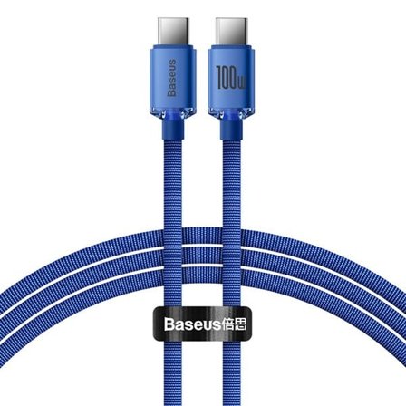 Baseus CAJY000603 USB-C - USB-C PD-kabel 100W 5A 480Mb/s 1,2m - blå