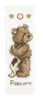 Stickpackung Lesezeichen Popcorn