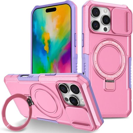 Mobilskal - Samsung Galaxy S25 Plus - Magnetisk - Stötsäker - Rosa