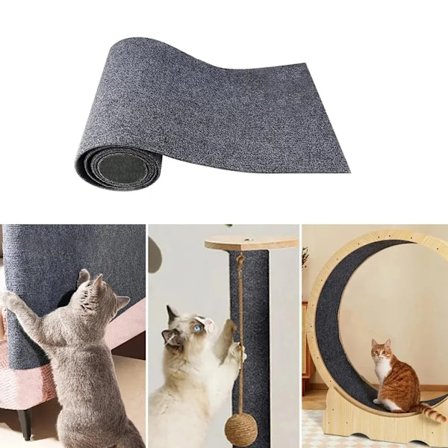 Selvklebende skrapematte for katt, skrapematte, skrapebrett for katt, skrapebrett for katt [100cmx40cm]