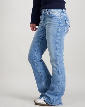 Gina Tricot Young Decorated low flare jeans Bleu Jeans Fille - Kids Brand Store