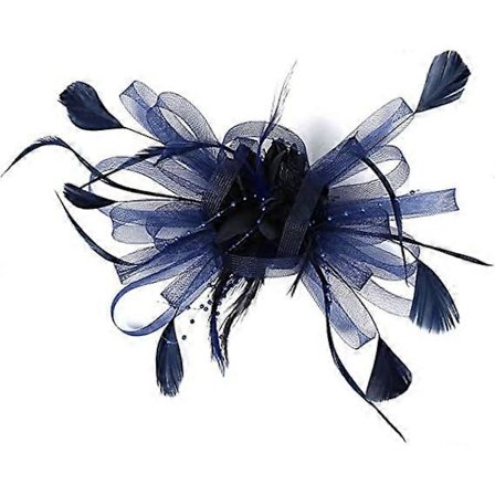 Elegant Dam Fascinator Hatt Bröllop Fjäder Hårklämma Accessoarer Royal Ascot Cocktailparty