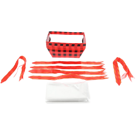 Tom presentkorg med handtag Kraftig bricka Vin presentkorg Festfavoritkorg för examen Födelsedag bröllop