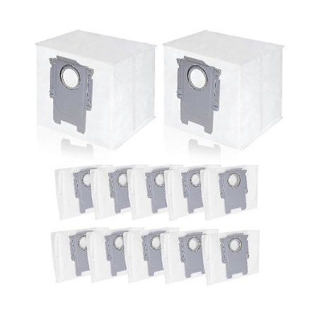 12 kpl Pölypussien vaihto Roborock S8+ /S8 Pro Ultra / S7 MaxV Ultra / Q5 / Q5+ / Q7+ / Q7 Max+ -imuripussiin (Fww)