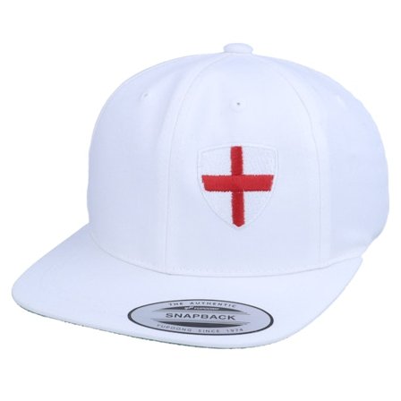 Forza - Weiss snapback Cap - England Flag Shield White Snapback @ Hatstore