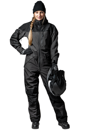 Naisten Haalari Raven Ridge Grafiittimusta XS