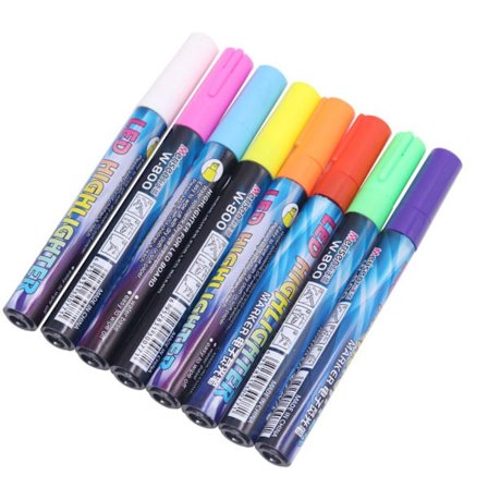 5ST Queen Bee Marker Pen LED Highlighter 8FÄRGER SET 8FÄRGER