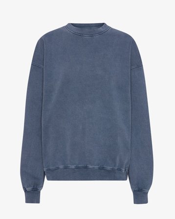 Organic Oversized Crew - Neptune Blue