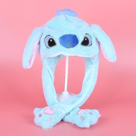 Gosig kaninöronmössa kan röra sig Intressant söt plysch kaninmössa presenter till flickor