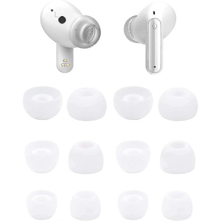 Ørepropper Kompatible Med Lg Tone Free Fp9 6 Par S/m/l Størrelser Erstatning Myke Silikon Ørepropper Øreplugger Kompatible Med Lg Tone Free Fp (LGL)