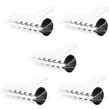 20 56mm metallklämma fjäderklämma kontorsmaterial (silver)