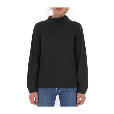 Fabiana Filippi knitted mock neck top Sort, Dame