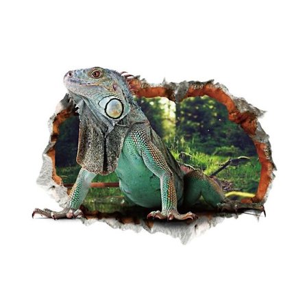 3D väggdekal ödla väggmålning hem fönster tak dekoration