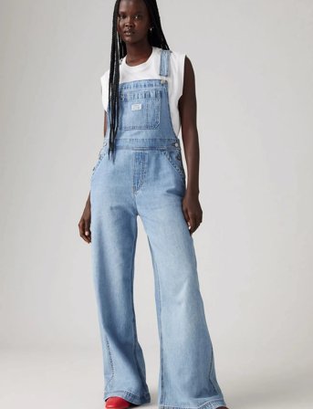 Levi's Xl Overall Invested Indigo Ove - Blue - S