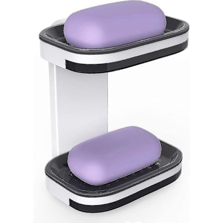 Veggmontert sugekopp såpeholder uten boring Dobbeltlags baderomsorganisering