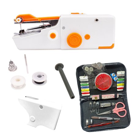 Handhållen Symaskin, Snabb att Sy, Lämplig för Kläder, Tyger, Gardiner, Hemresor (S)