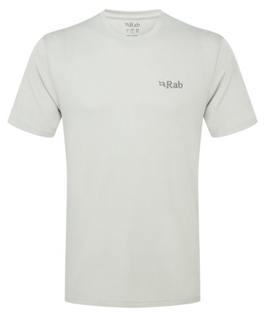 Rab Crimp Logo Tee Light Zinc
