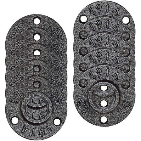 10 stk. 1/2-tommer gulvflangerør, industrielle sorte jernrørflanger Diy møbelindretning