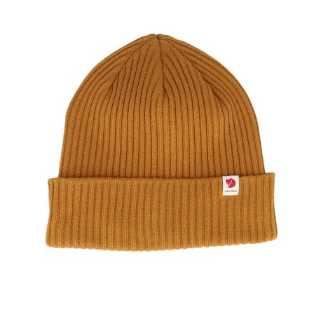 Fjällräven - Žlutá cuff Beanie - Rib Hat Acorn Cuff @ Hatstore