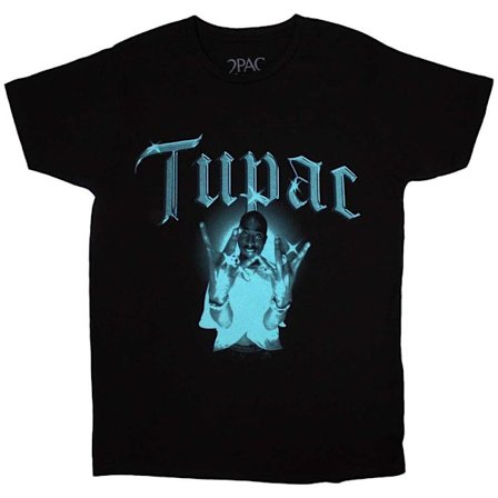 Tupac Shakur Unisex Vuxen West Side T-Shirt XXL Svart