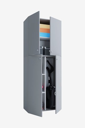 VCM - Vcm Skåp för städning Lona - Grå - Skåp - Från Homeroom