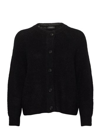 Slflulu Ls Knit Short Cardigan Noos Black Selected