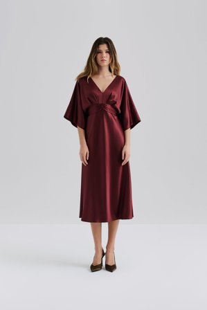 Malina - Juno midi dress - M - Wine