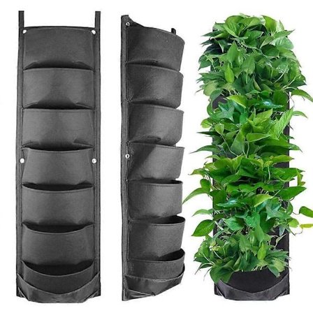 Vägg Vertikal Hängande Trädgård Planteringspåsar Blomkrukor Fickor Plantskola Levande Kruka