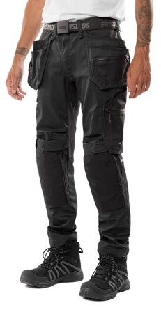 Arbetsbyxor Fristads Herr Green hantverkarbyxa stretch 2900 GWM, Svart Arbetskläder