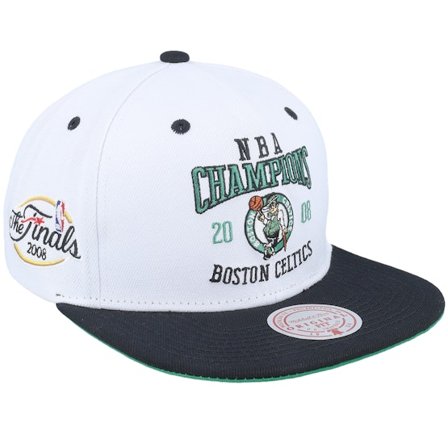 Mitchell & Ness - NBA Wit snapback Cap - Boston Celtics Champ Series White/Black Snapback @ Hatstore