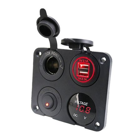 Vippebryterpanel vippebrytere RØD