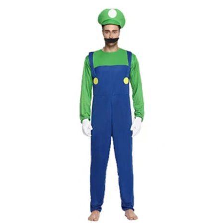 Børne Super Mario Luigi Bros Cosplay Kostume