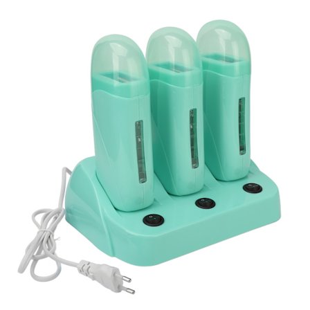 3 kpl Roll-On Vahauslaite Miehille Naisille Kotikäyttöön Sähköinen Karvanpoistovahalämmitin Jalustalla Kainaloille Jaloille EU-pistoke 220V