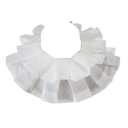 Dame Vintage Renaissance Bomuld Flæse Falsk Krave Viktoriansk Hvid Halskrave Tørklæde Halloween Cosplay Kostume Rekvisitter