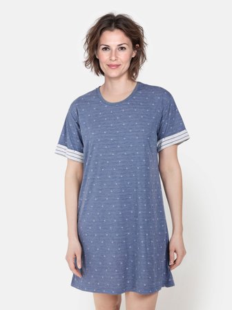 BRANDTEX - Natkjole - Blå