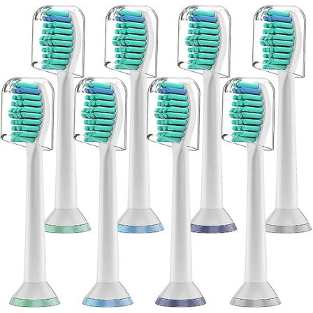Vaihtoharjaspäät, 8 kpl Standard-harjaspäät yhteensopivat Philips Sonicare -sähköhammasharjojen kanssa, sopivat Diamondclean Flexcare Healthywhi -