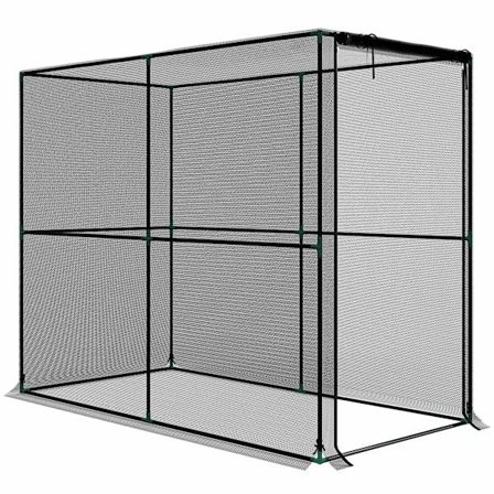 Plantebeskyttelsesbur til haven, sort, 200x100x160 cm