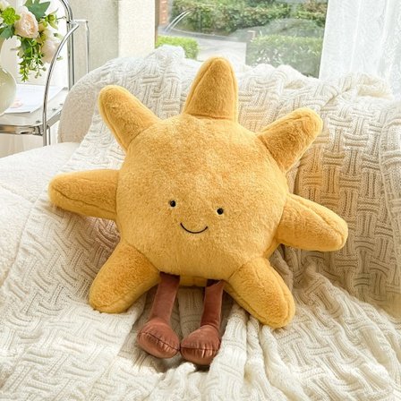 Jellycats stil plys sol og måne krammelegetøj plys blød 30 cm sol